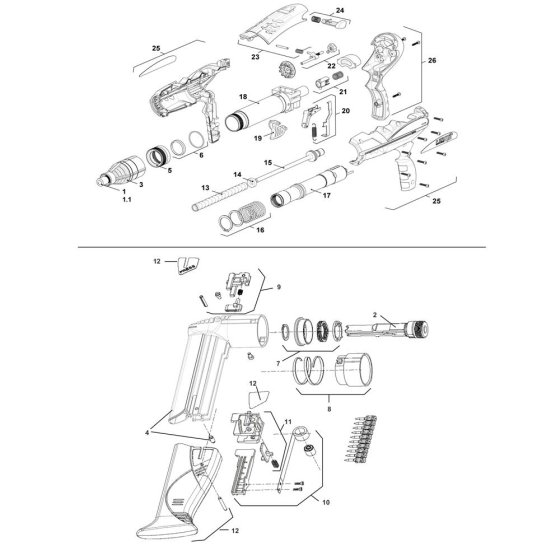Receiver Assembly for Paslode P370