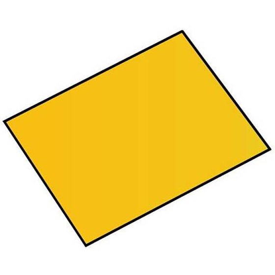 Yellow Self Adhesive Square Number Plate - 28cm x 21cm x 0.1cm