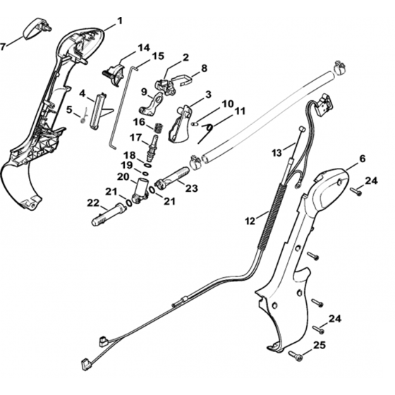 Control Handle for Stihl SR200-D