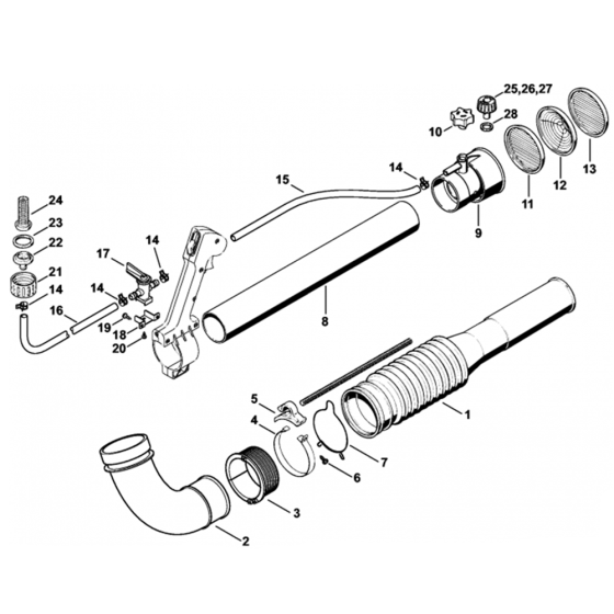 Pleated Hose Assembly