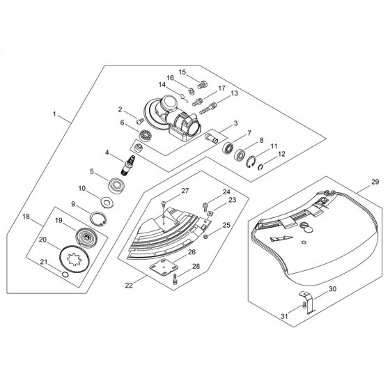 Gear Case & Shield for ECHO