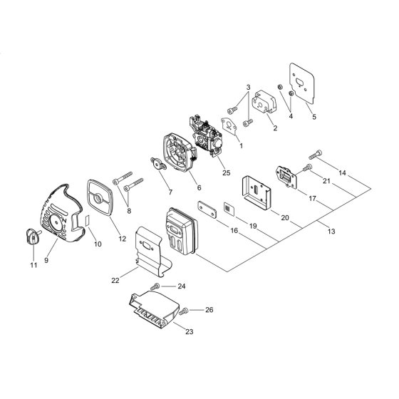 Air Cleaner & Muffler for ECHO