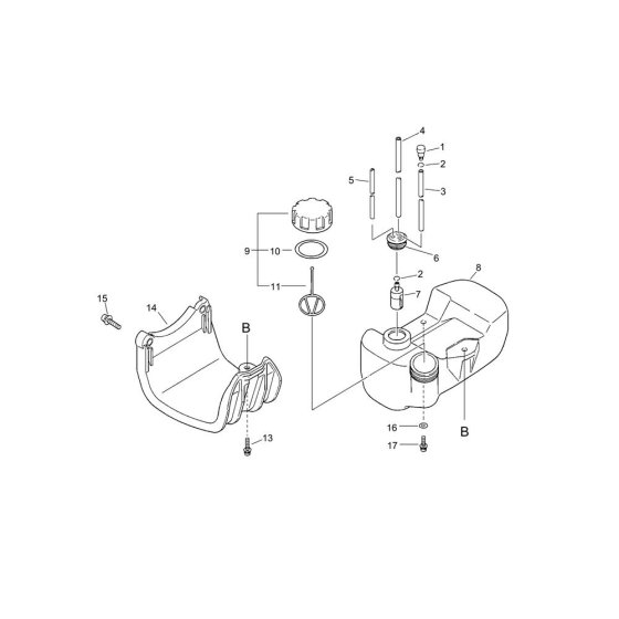 Fuel Tank for ECHO SRM-240ES/U