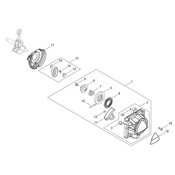 Recoil Starter for ECHO SRM-2620ES/L