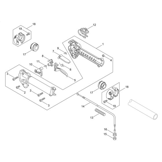 Throttle for ECHO Brushcutter