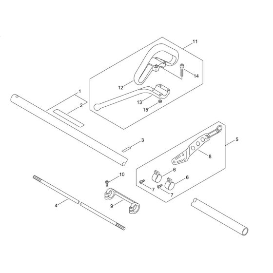 Main Pipe & Handle for ECHO