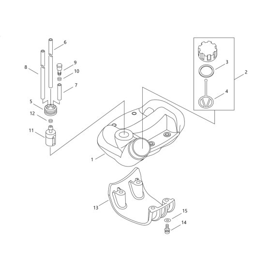 Fuel Tank for ECHO SRM-265/L