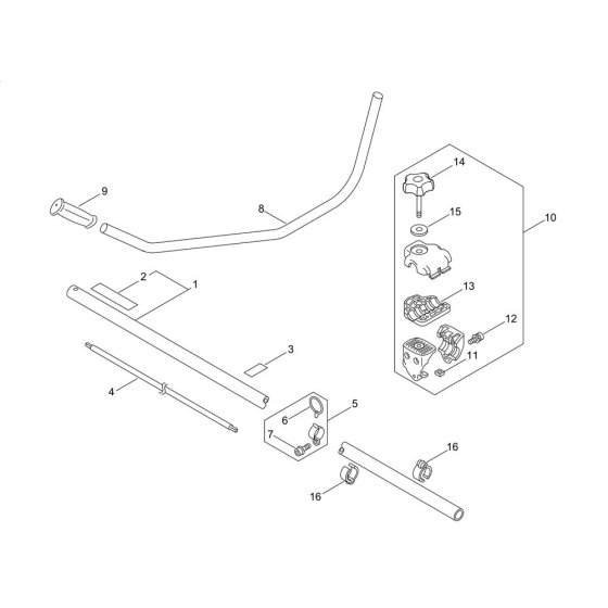 Main Pipe & Handle for ECHO