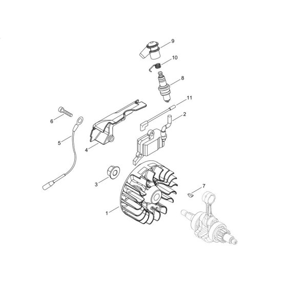 Magneto for ECHO SRM-3610T/U