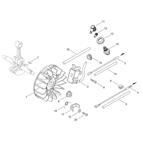 Magneto for ECHO SRM-520ES