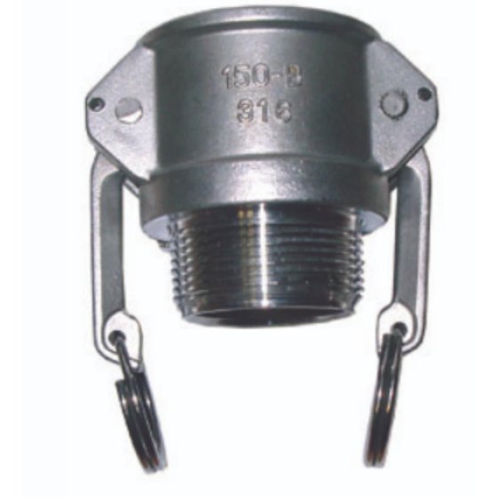 1.1/4" Type B Camlock X BSPT Male Stainless Steel