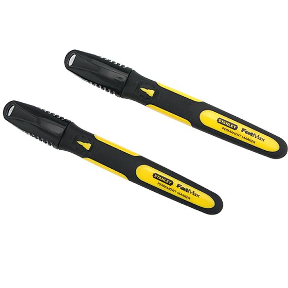 Fine Tip Markers - Black (Pack of 2) by Stanley - 1-47-312