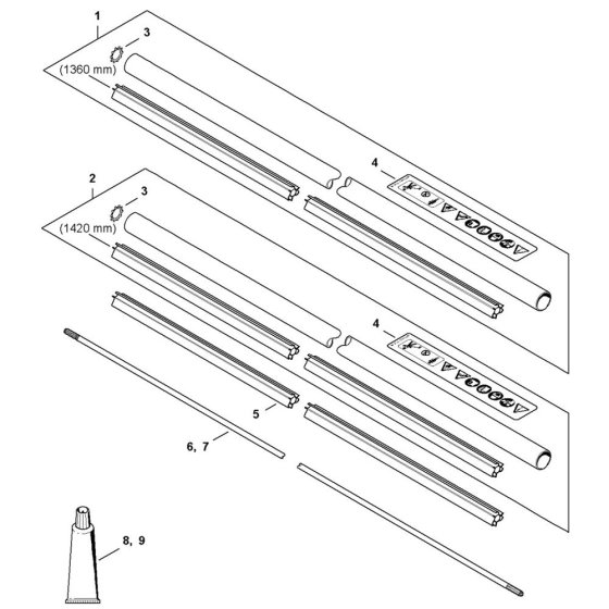 Drive Tube Assembly for Stihl FS411C