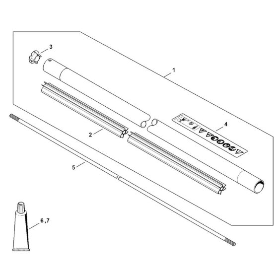 Drive Tube Assembly for Stihl FS561