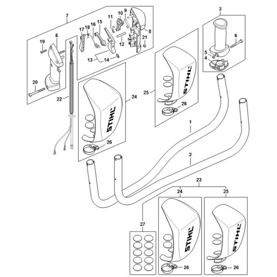 Handle Assembly for Stihl FS561