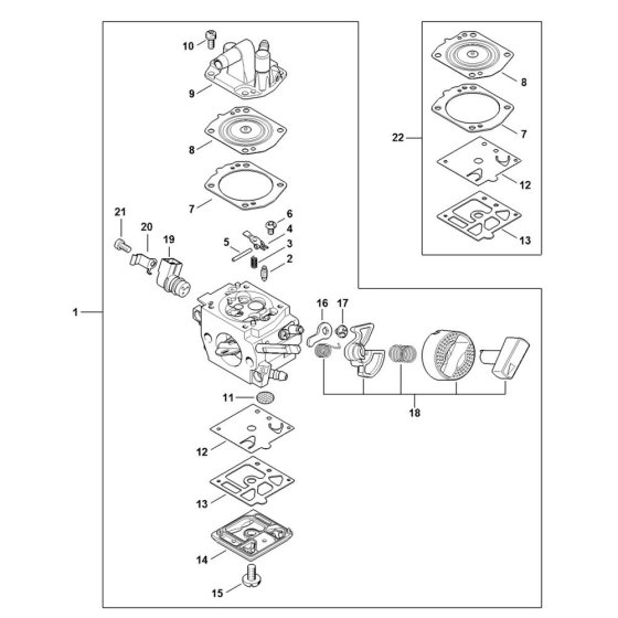 Carburettor Assembly for Stihl FS561