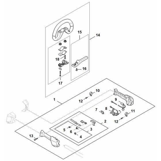 Handle Assembly for Stihl FSA200R
