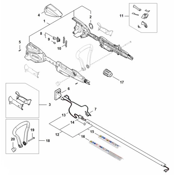 Handle Housing for Stihl FSA50