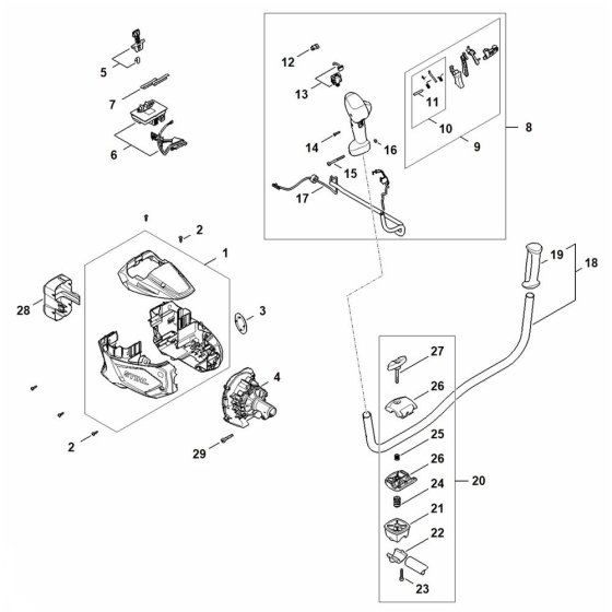Stihl FSA80 Trimmer Parts