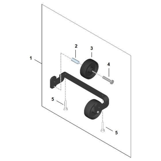 Wheel Kit Assembly for Stihl TSA500 Disc Cutter