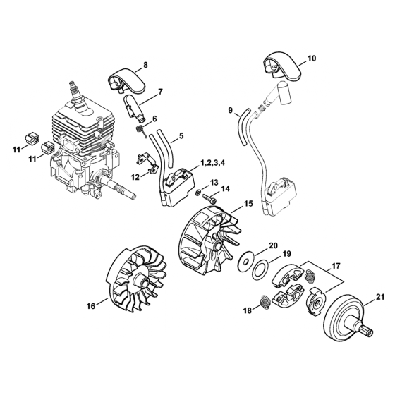 Stihl FS40 FS50 Ignition System