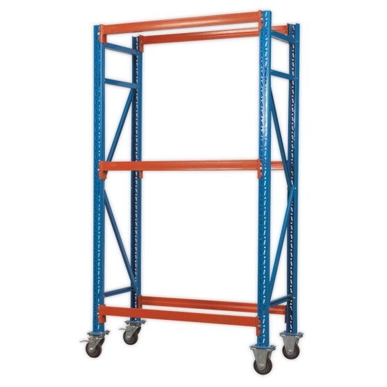 Two Level Mobile Tyre Rack 200kg Capacity Per Level Sealey Part No. STR007