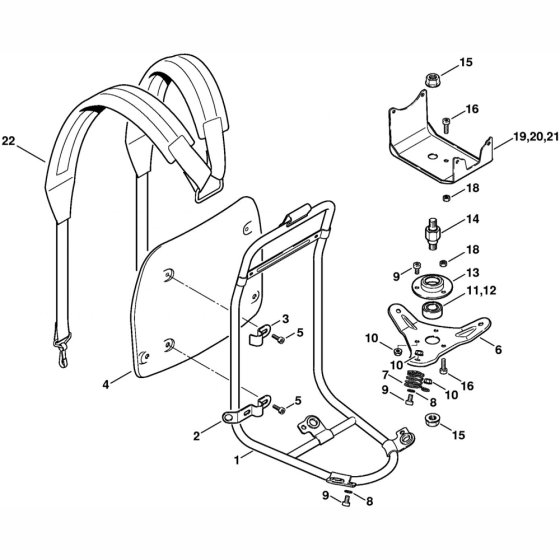Support Frame for Stihl Brushcutter