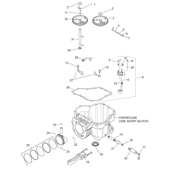 CrankCase for Kohler SV541