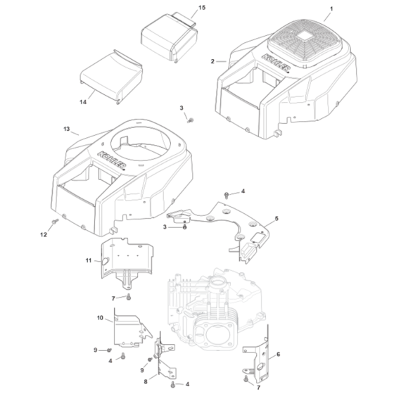 Blower Housing for Kohler SV735