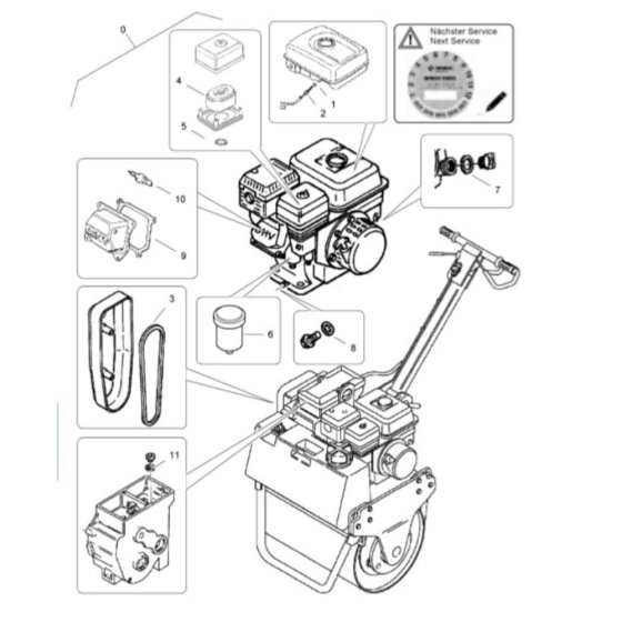 Bomag BW 55E Service Kit