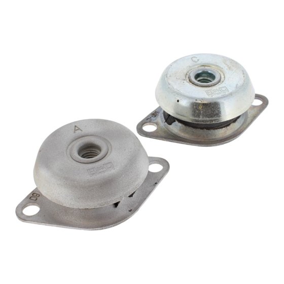 Engine Mount (2-Pack) For Thwaites Mach 570 Dumpers - Replaces OEM No. T104134