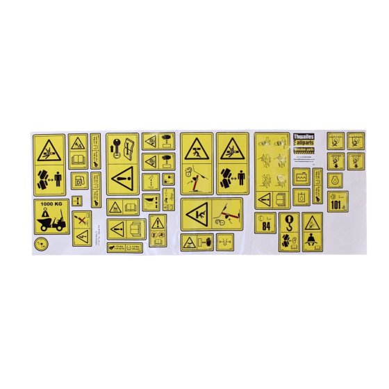 Decal Kit - 1t Hi-Tip Hydrostatic for Thwaites MAC201, MAC202 Dumpers - 106524