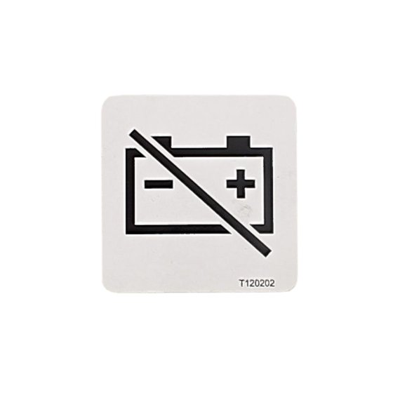 Battery Disconnect Decal for Terex TA3, TA3S, TA3H, TA3SH Dumpers - OEM No. T120202