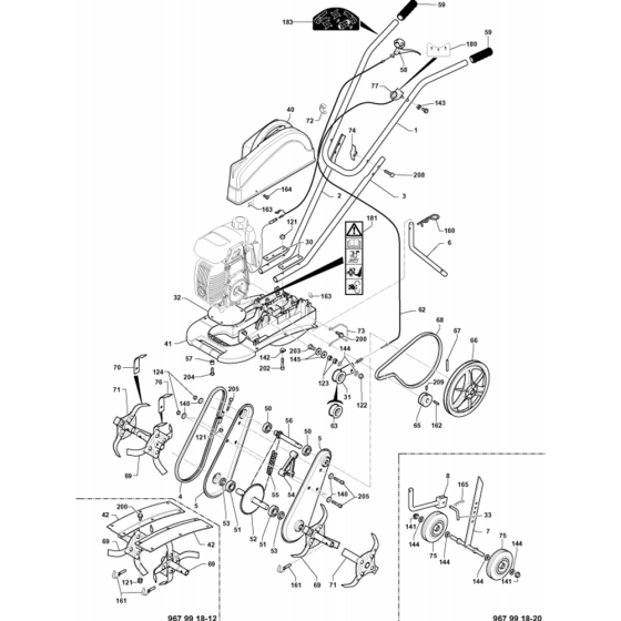 Husqvarna T25 Assembly
