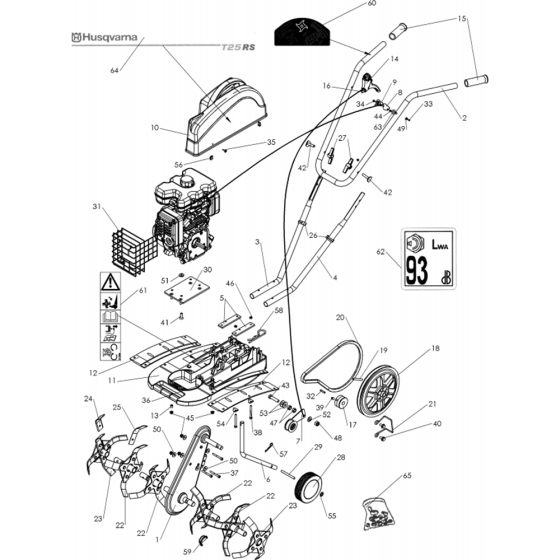 Husqvarna T25 RS Assembly