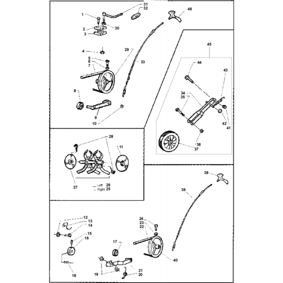 Assembly for Husqvarna T250