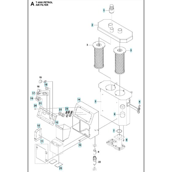 Air Filter for Husqvarna T4000