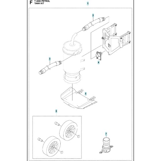 Tank Kit for Husqvarna T4000
