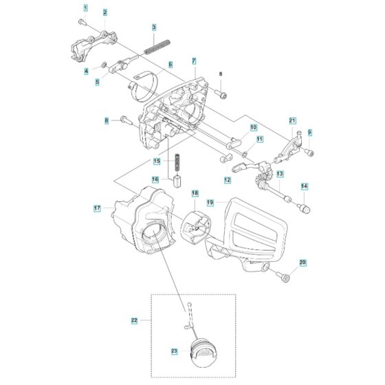 Chain Brake for Husqvarna T540i XP