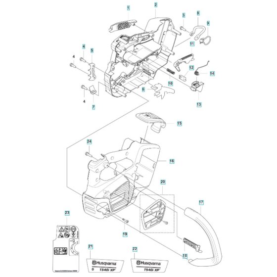 Chassis for Husqvarna T540i XP