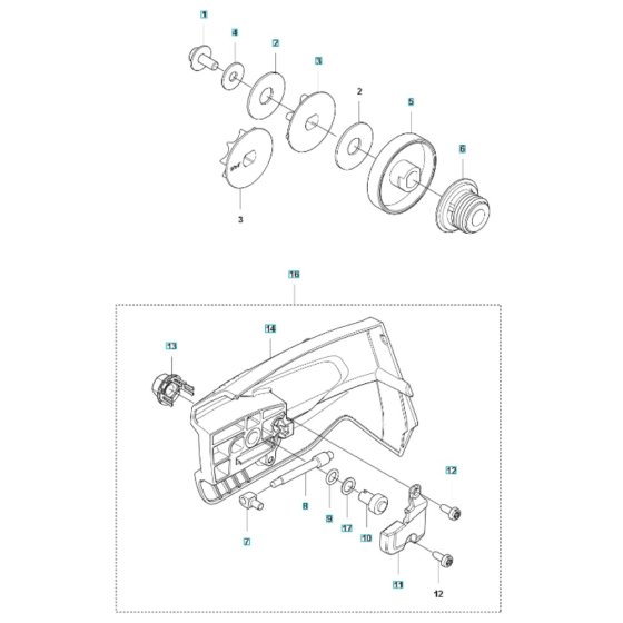 Clutch for Husqvarna T540i XP