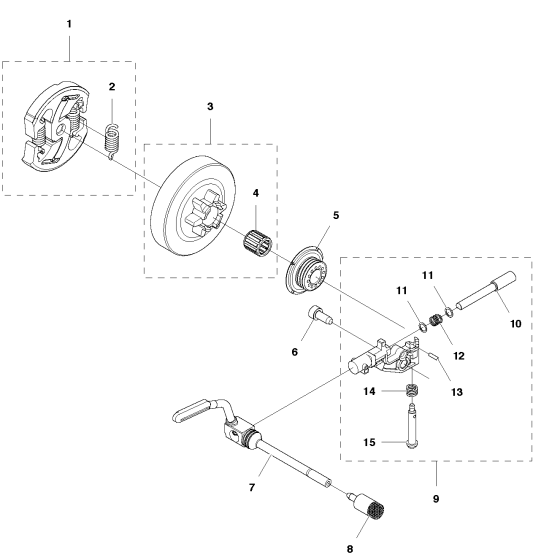 Clutch & Oil Pump for T540XP