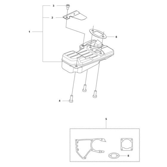 Muffler Assembly for T540XP