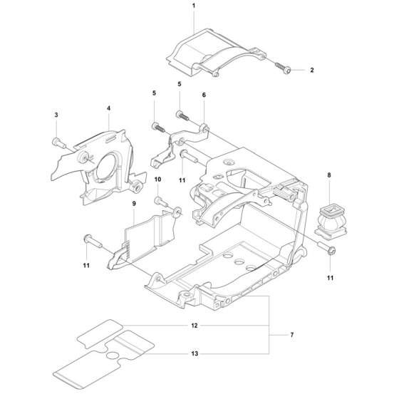 Cylinder Cover for Husqvarna T540XP