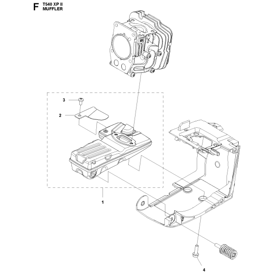 Muffler Assembly for T540XPII