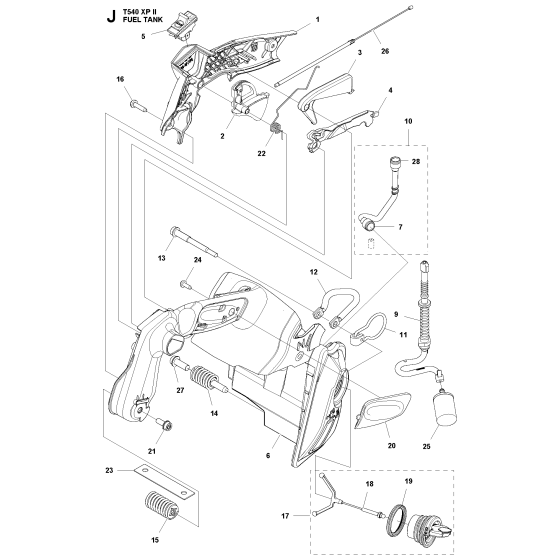 Fuel Tank Assembly for T540XPII