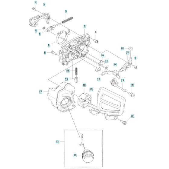 Chain Brake for Husqvarna T542i XP
