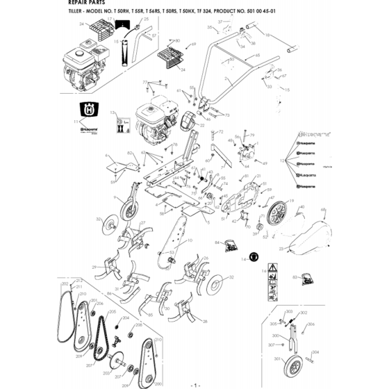 Assembly for Husqvarna T56 RS