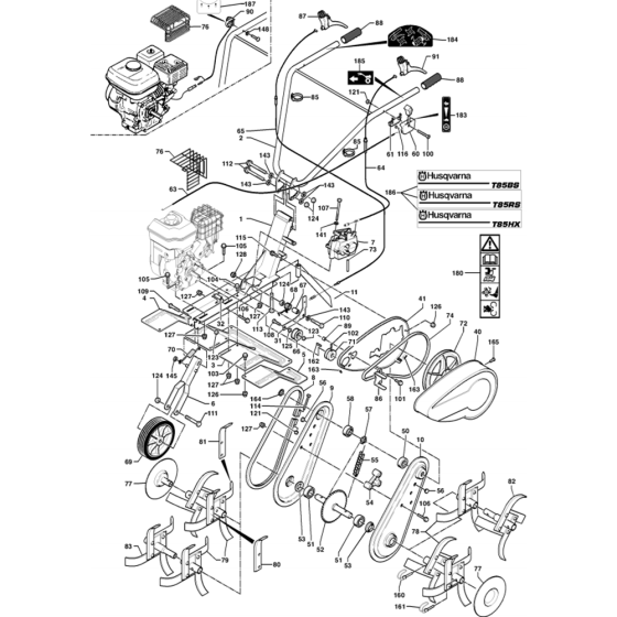Husqvarna T85 Assembly