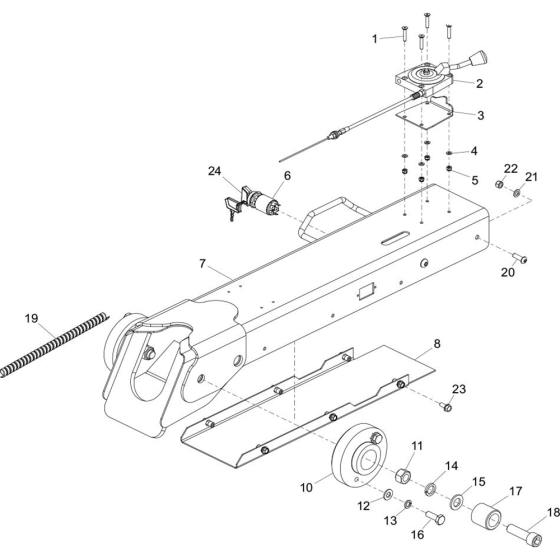 Handle Assembly for Belle TDX 650